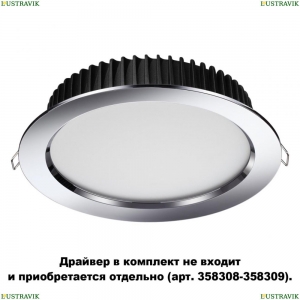 358305 Встраиваемый светодиодный светильник Novotech (Новотех), Drum