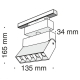 TR015-2-10W3K-B Трековый светильник 11W 3000К для магнитного шинопровода Maytoni, Track lamps