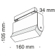 TR013-2-10W4K-B Трековый светильник 12W 4000К для магнитного шинопровода Maytoni, Track lamps