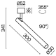 C141CL-L300-6W3K-BBS Потолочный светильник Technical, Focus T