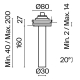 C140TRS-L200-7W3K-W Встраиваемый светильник Technical, Focus T