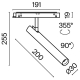 TR141-2-6W3K-M-B Трековый светильник Technical, Focus T