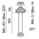 C140TRS-L200-7W3K-B Встраиваемый светильник Technical, Focus T