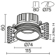 DL058-12W3K-TRS-BS Встраиваемый светильник Technical, Round