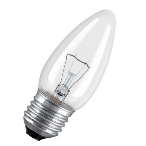 056696 Philips B35 40W E27 230V лампа накаливания свеча CL (прозрачная)