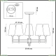 4436/5C Подвесная люстра Lumion (Люмион), Doris