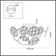 6553/6C Потолочная люстра LUMION, Moderni