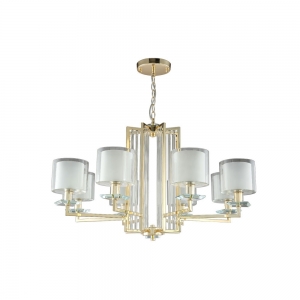 NICOLAS SP-PL8 GOLD/WHITE Подвесная люстра Crystal Lux, NICOLAS