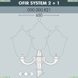 000.000.R21.A0 Консоль для паркового фонаря Fumagalli (Фумагали), Консоль Ofir