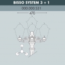 000.000.S31.A0 Консоль для паркового фонаря Fumagalli, Консоль Bisso